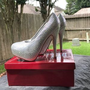 silver heels
